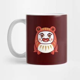 Daruma Red Frog Mug